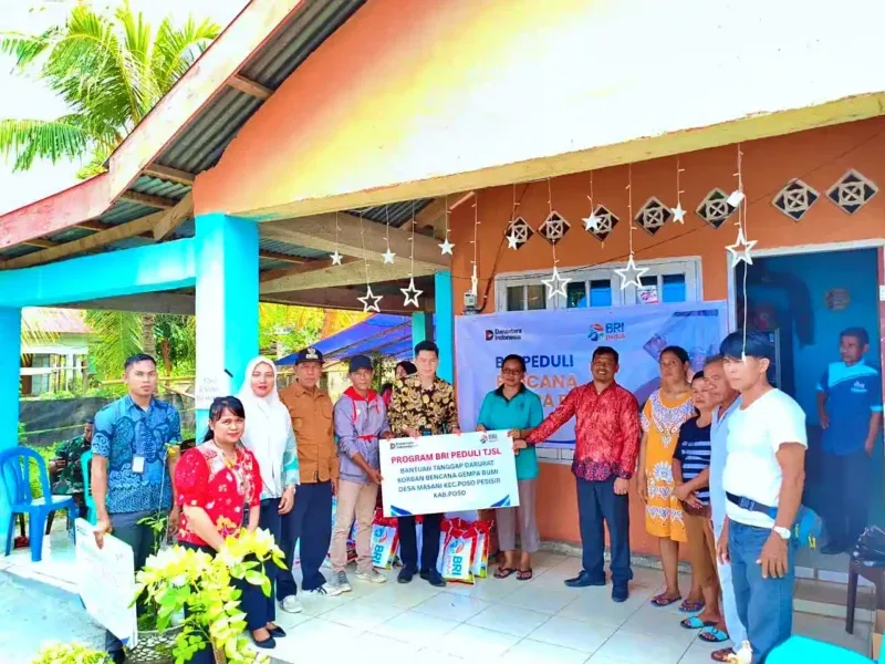 BRI Bergerak Cepat! Bantu Korban Gempa Poso Pulih Kembali