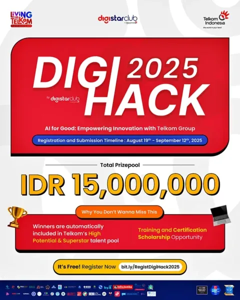 DigiHack 2025: Wadah Eksklusif Telkom untuk Cetak Talenta AI Terdepan Indonesia